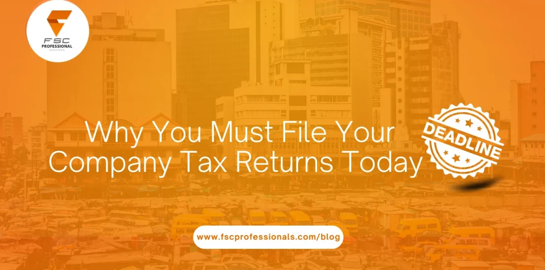 Why You Must File Your Company Tax Returns Today